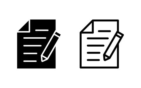 Note icon vector illustration. notepad sign and symbol Illustrazione stock
