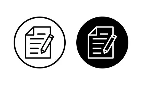 Note icon vector illustration. notepad sign and symbol Illustrazione stock