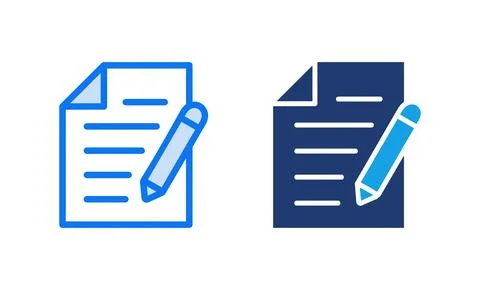 Note icon vector illustration. notepad sign and symbol Illustrazione stock
