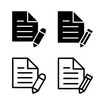 Note icon vector illustration. notepad sign and symbol Illustrazione stock