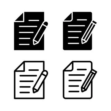 Note icon vector illustration. notepad sign and symbol Illustrazione stock