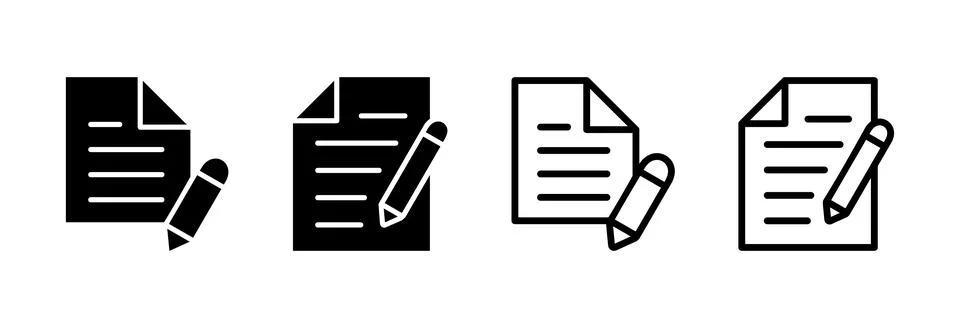 Note icon vector illustration. notepad sign and symbol Stock Illustration