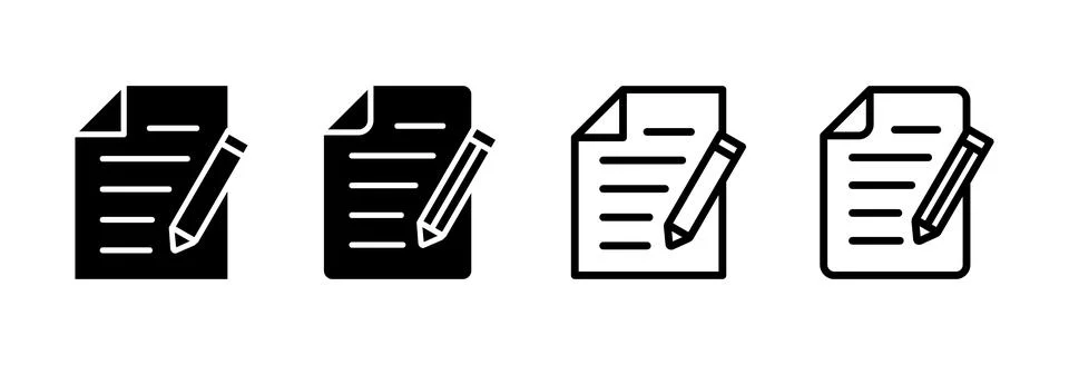 Note icon vector illustration. notepad sign and symbol Stock Illustration