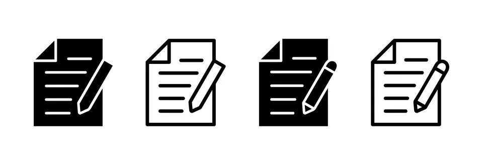 Note icon vector illustration. notepad sign and symbol Stock Illustration