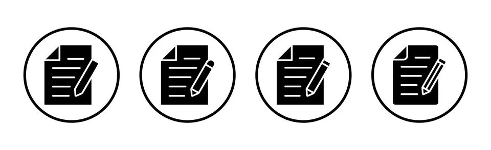 Note icon vector illustration. notepad sign and symbol Stock Illustration
