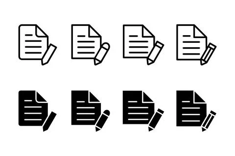 Note icon vector illustration. notepad sign and symbol Stock Illustration