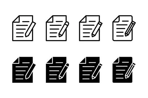 Note icon vector illustration. notepad sign and symbol 库存插图