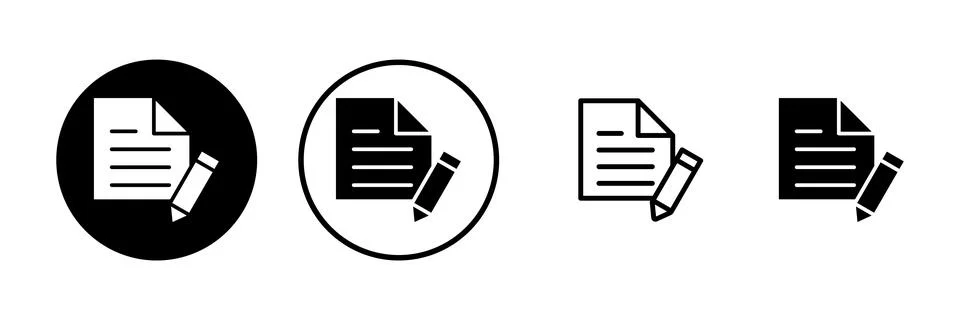 Note icon vector illustration. notepad sign and symbol Stock Illustration