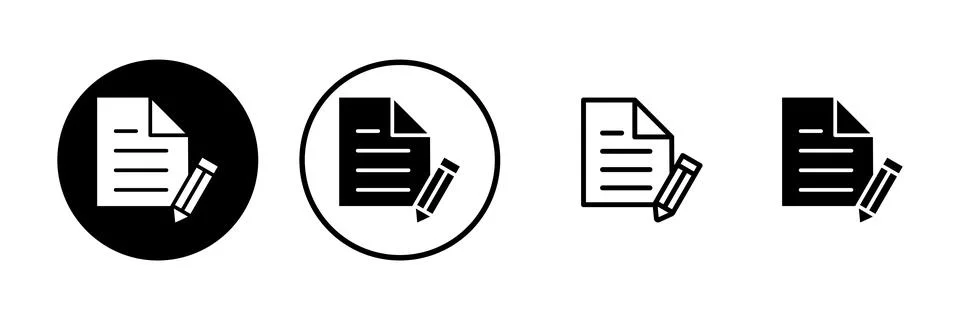 Note icon vector illustration. notepad sign and symbol Stock Illustration