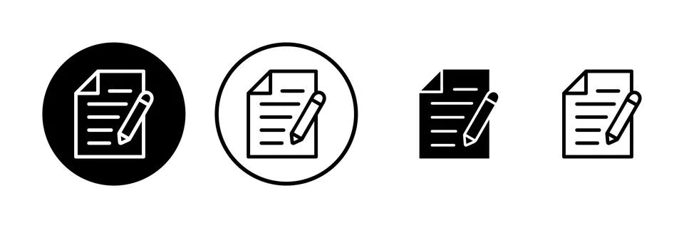 Note icon vector illustration. notepad sign and symbol 库存插图