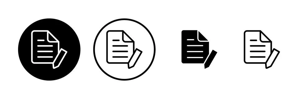 Note icon vector illustration. notepad sign and symbol Stock Illustration