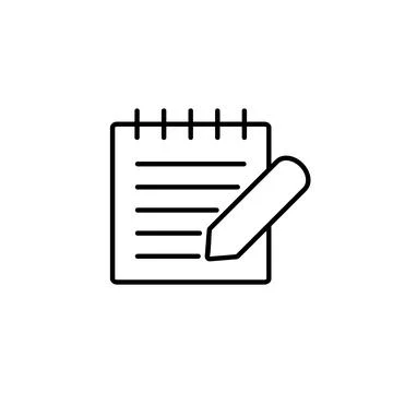 Note icon vector. notepad icon vector Stock Illustration