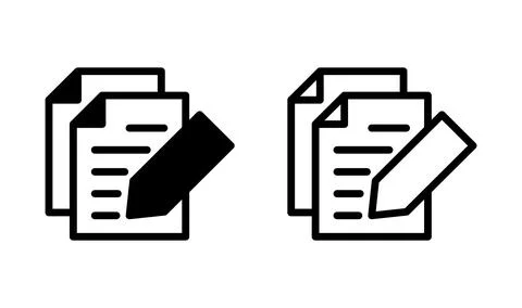 Note icon vector. notepad icon. memo icon 库存插图