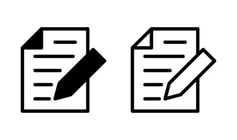 Note icon vector. notepad icon. memo icon Stock Illustration