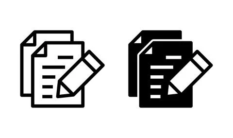 Note icon vector. notepad icon. memo icon Stock Illustration