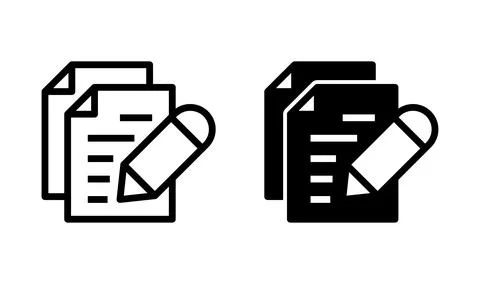 Note icon vector. notepad icon. memo icon Stock Illustration
