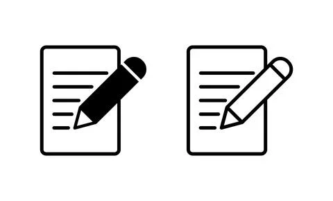 Note icon vector. notepad sign and symbol Illustrazione stock