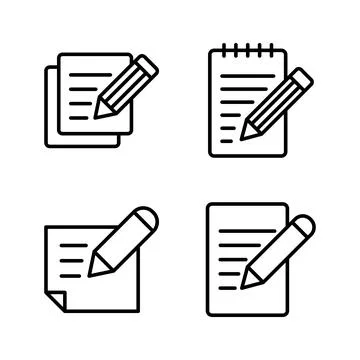 Note icon vector. notepad sign and symbol 스톡 일러스트