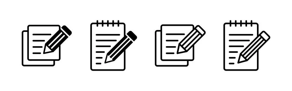 Note icon vector. notepad sign and symbol イラスト素材