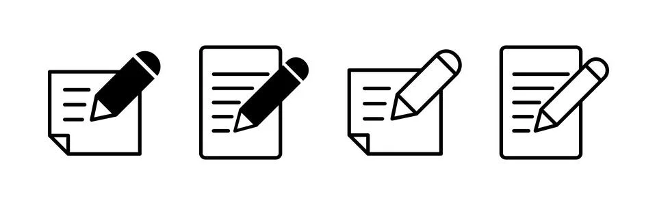 Note icon vector. notepad sign and symbol Stock Illustration