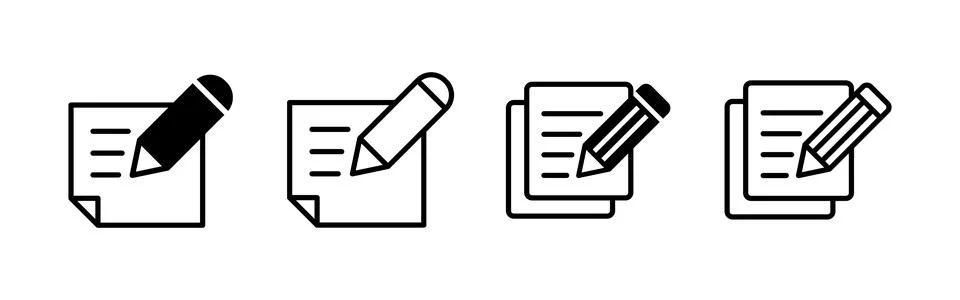 Note icon vector. notepad sign and symbol Stock Illustration