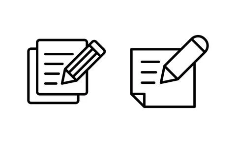 Note icon vector. notepad sign and symbol Stock Illustration