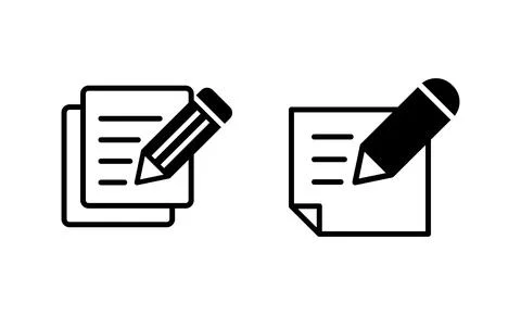 Note icon vector. notepad sign and symbol Illustrazione stock