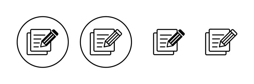 Note icon vector. notepad sign and symbol Illustrazione stock