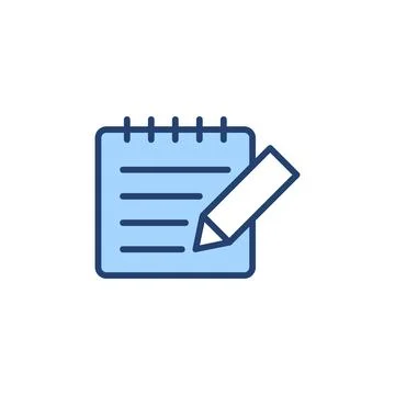 Note icon vector. notepad sign and symbol Illustrazione stock