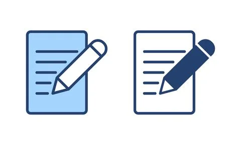 Note icon vector. notepad sign and symbol Illustrazione stock
