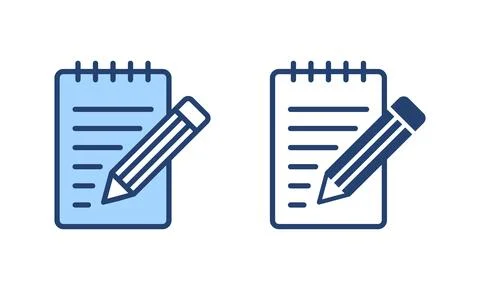 Note icon vector. notepad sign and symbol 스톡 일러스트