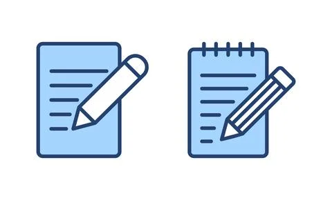 Note icon vector. notepad sign and symbol イラスト素材