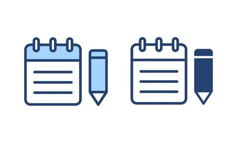 Note icon vector. notepad sign and symbol イラスト素材