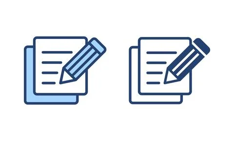 Note icon vector. notepad sign and symbol Stock Illustration