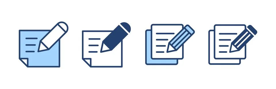 Note icon vector. notepad sign and symbol Stock Illustration