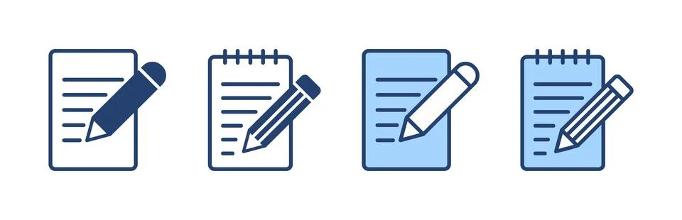 Note icon vector. notepad sign and symbol 스톡 일러스트