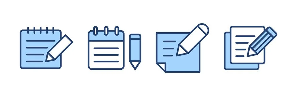 Note icon vector. notepad sign and symbol イラスト素材