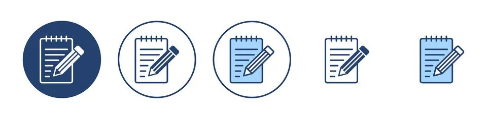 Note icon vector. notepad sign and symbol Illustrazione stock