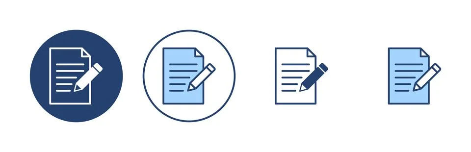 Note icon vector. notepad sign and symbol Stock Illustration