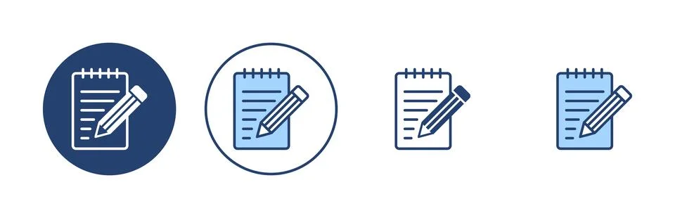 Note icon vector. notepad sign and symbol イラスト素材