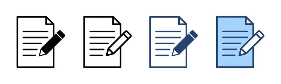 Note icon vector. notepad sign and symbol Stock Illustration