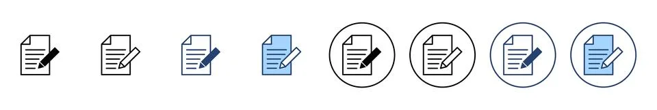 Note icon vector. notepad sign and symbol Stock Illustration