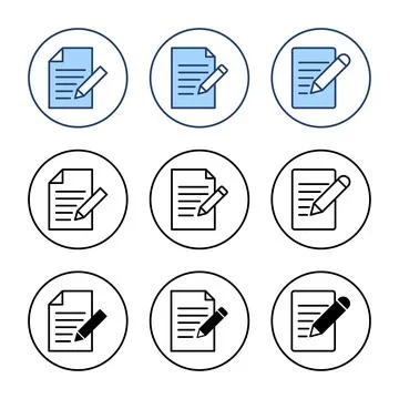 Note icon vector. notepad sign and symbol Illustrazione stock