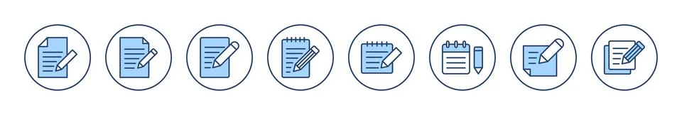 Note icon vector. notepad sign and symbol Illustrazione stock