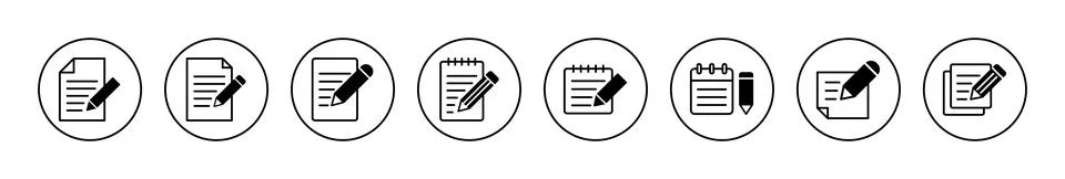 Note icon vector. notepad sign and symbol イラスト素材