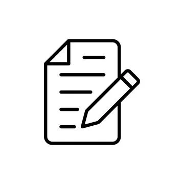 Note icon vector. notepad sign and symbol Stock Illustration