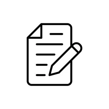 Note icon vector. notepad sign and symbol Stock Illustration