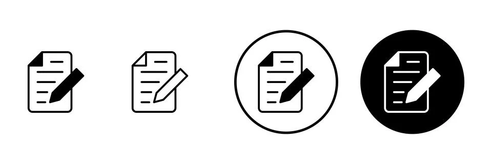 Note icon vector. notepad sign and symbol イラスト素材