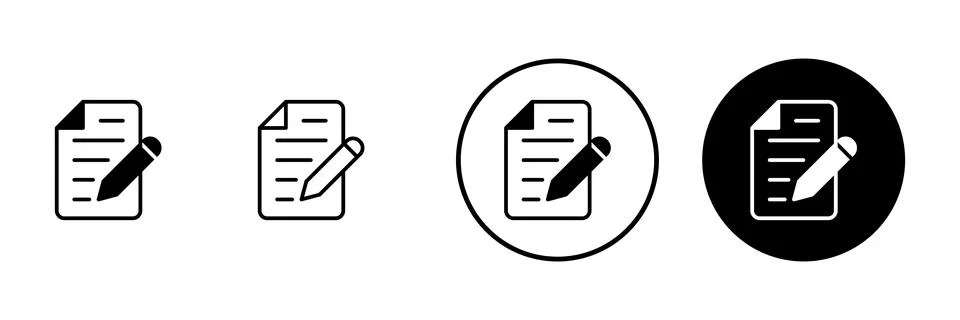 Note icon vector. notepad sign and symbol イラスト素材