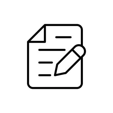 Note icon vector. notepad sign and symbol Illustrazione stock